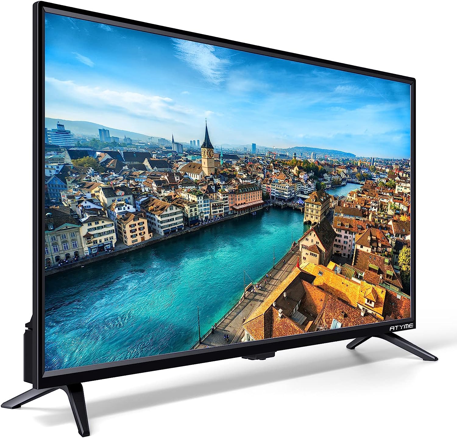 ATYME 32-inch Class 60Hz 720p HD LED TV Flat Screen 1*USB 3* HDMI 1*VGA ARC Dual Channel 8W Speakers Monitor Television 320GM5HD