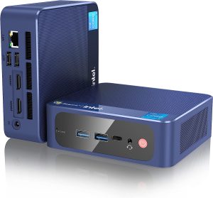 Beelink SEi8 Mini PC 8th Gen Intel i5-8259U(4C/8T Up to 3.8GHz), Mini Desktop Computer 16GB DDR4 500GB M.2 NVMe SSD, WiFi 5, BT5.0, Gigabit Ethernet, 4K Dual HDMI, Auto Power On/WOL for Home/Office