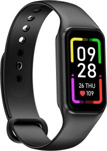 Blackview Fitness Tracker with 24/7Heart Rate Blood Oxygen Monitor Sleep Tracking Step Calorie Counter Pedometer IP68 Waterproof for Android Phones iPhones Women Men Kids