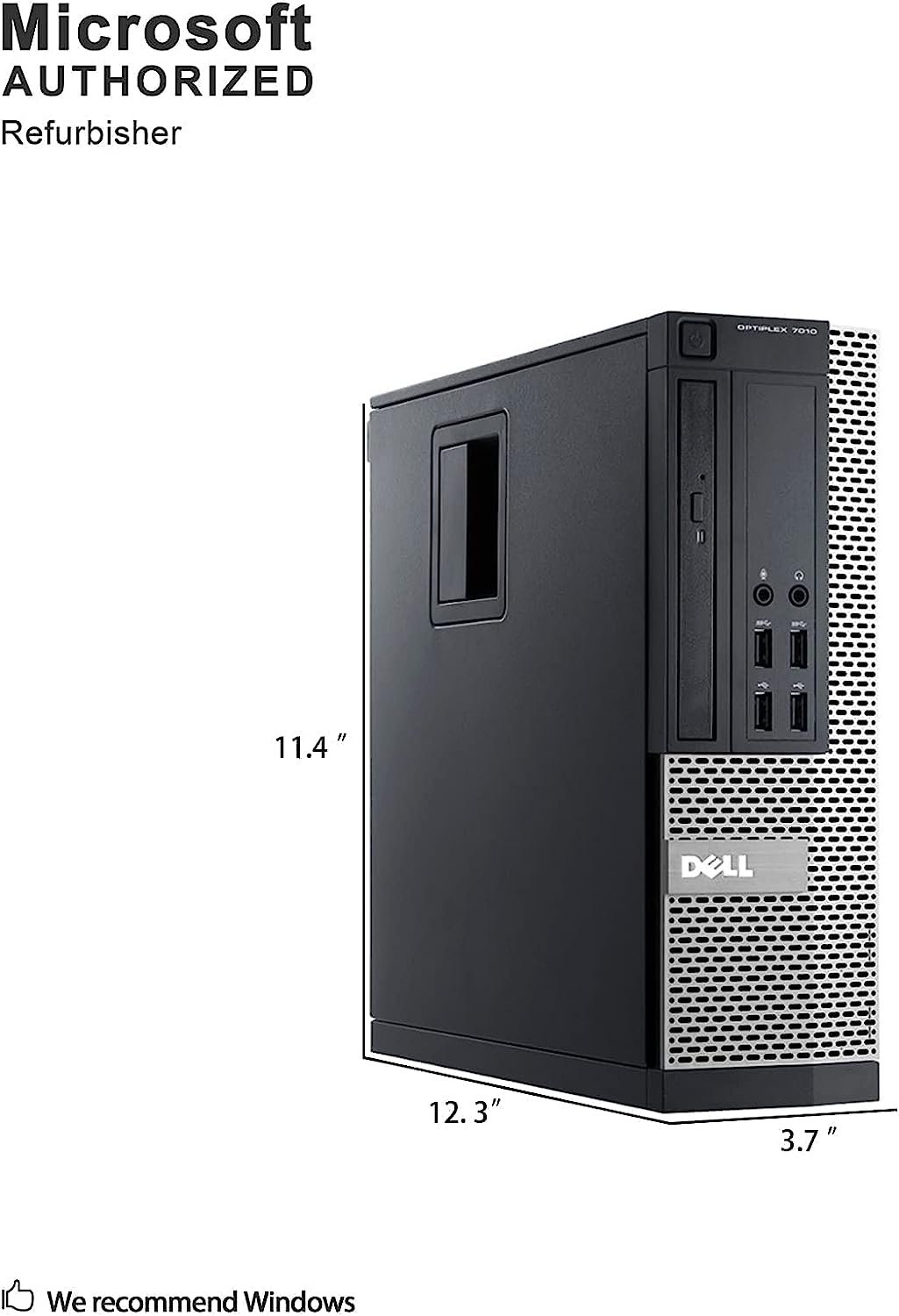 Dell Optiplex 7010 Business Desktop Computer (Intel Quad Core i5-3470 3.2GHz, 16GB RAM, 2TB HDD, USB 3.0, DVDRW, Windows 10 Professional (Renewed)