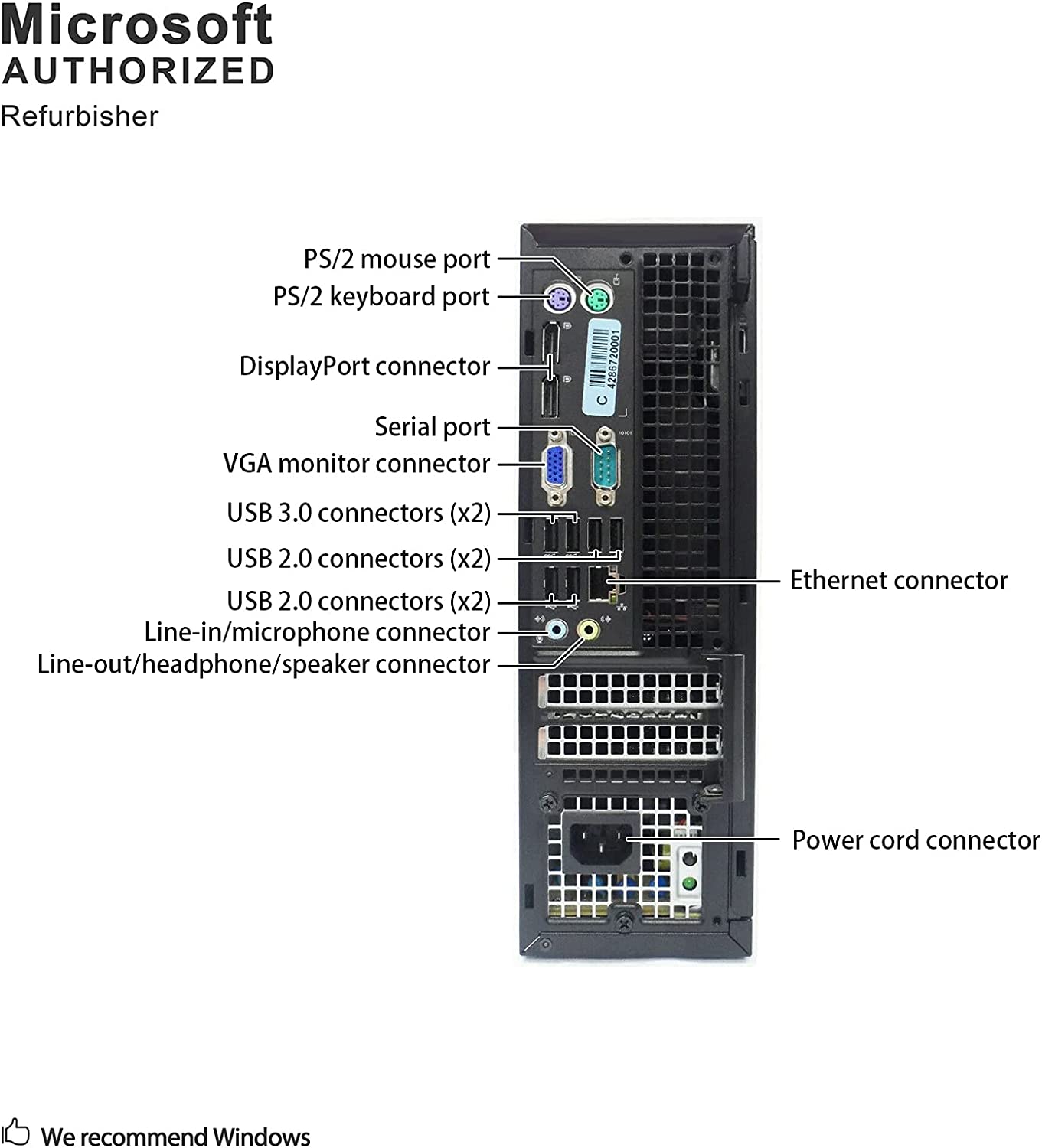 Dell Optiplex 9020 Small Form Element Desktop with Intel Core i7-4770 Upto 3.9GHz, HD Graphics 4600 4K Support, 32GB RAM, 1TB SSD, DisplayPort, HDMI, Wi-Fi, Bluetooth - Windows 10 Pro (Renewed)