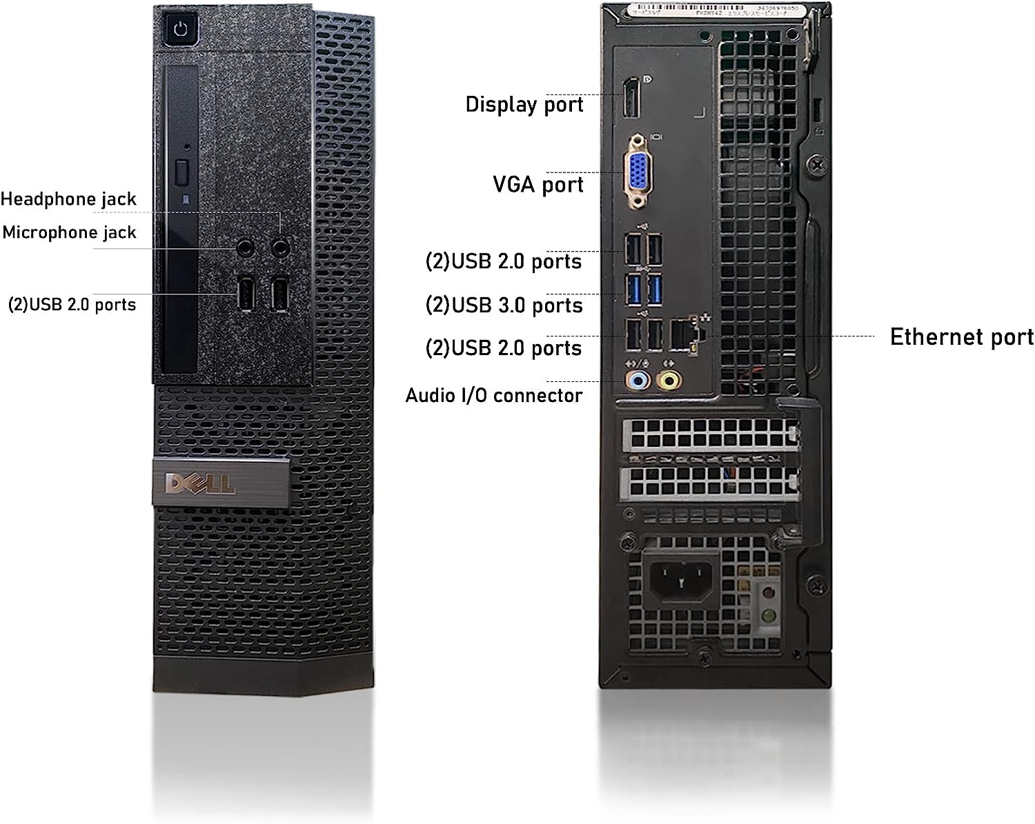 Dell OptiPlex Computer Desktop PC, Intel Core i5 3rd Gen 3.2 GHz, 16GB RAM, 2TB HDD, New 22 Inch LED Monitor, RGB Keyboard and Mouse, WiFi, Windows 10 Pro (Renewed)