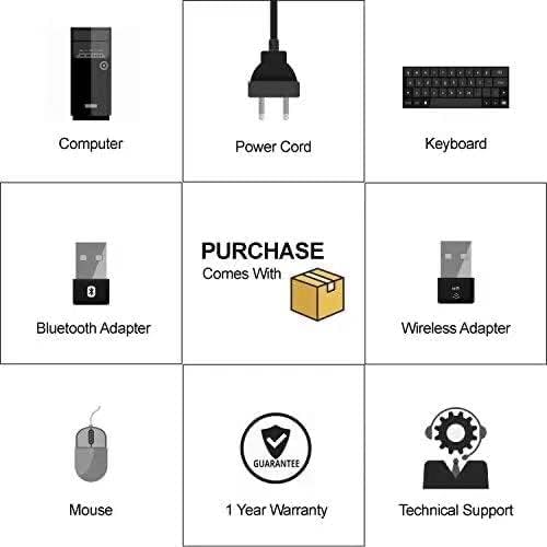 Dell OptiPlex Computer Desktop PC, Intel Core i5 3rd Gen 3.2 GHz, 16GB RAM, 2TB HDD, New 22 Inch LED Monitor, RGB Keyboard and Mouse, WiFi, Windows 10 Pro (Renewed)