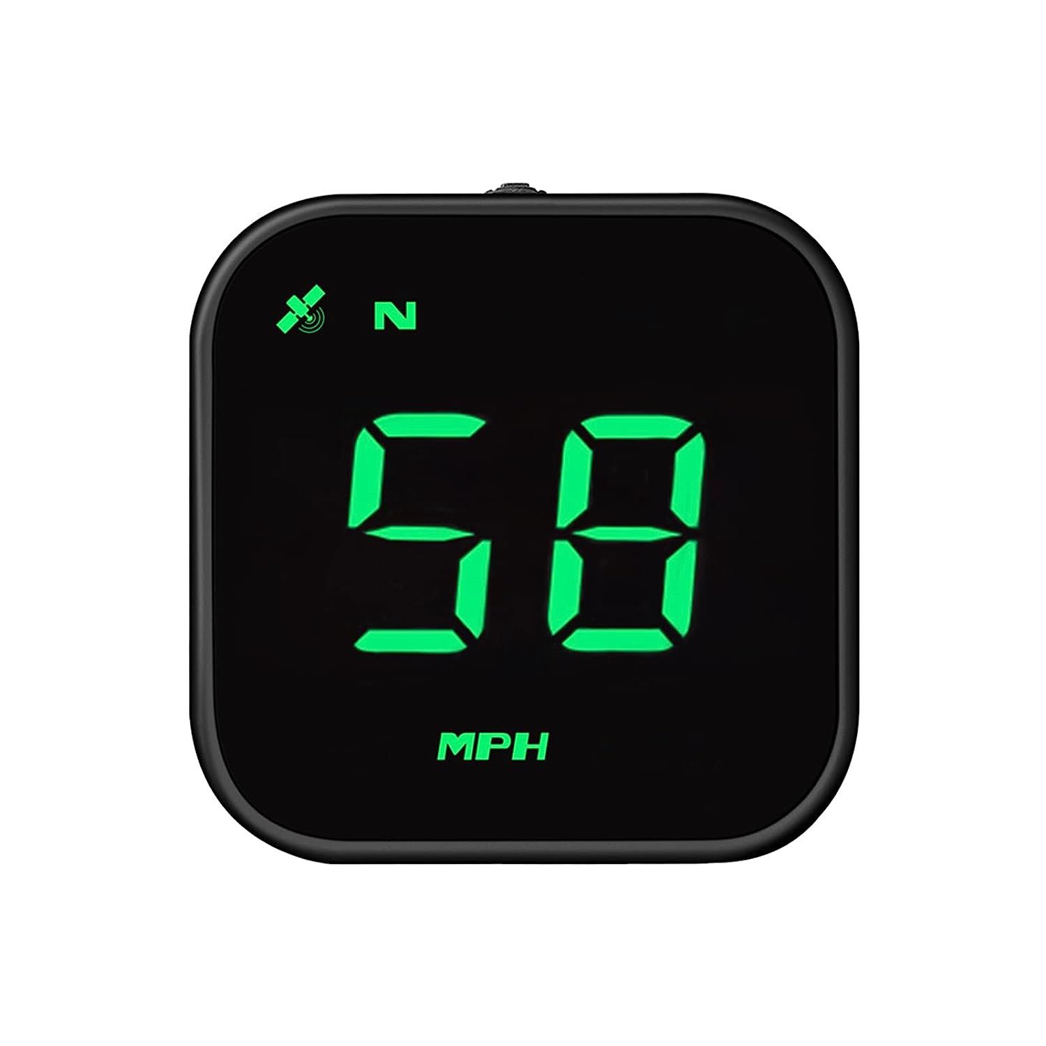 Digital GPS Speedometer, VEESA Car Universal HUD Head Up Display, GPS Smart Gauge Speedometer with Speed MPH Compass Fatigued Driving Alert Overspeed Alarm Trip Meter for All Vehicle (Black)