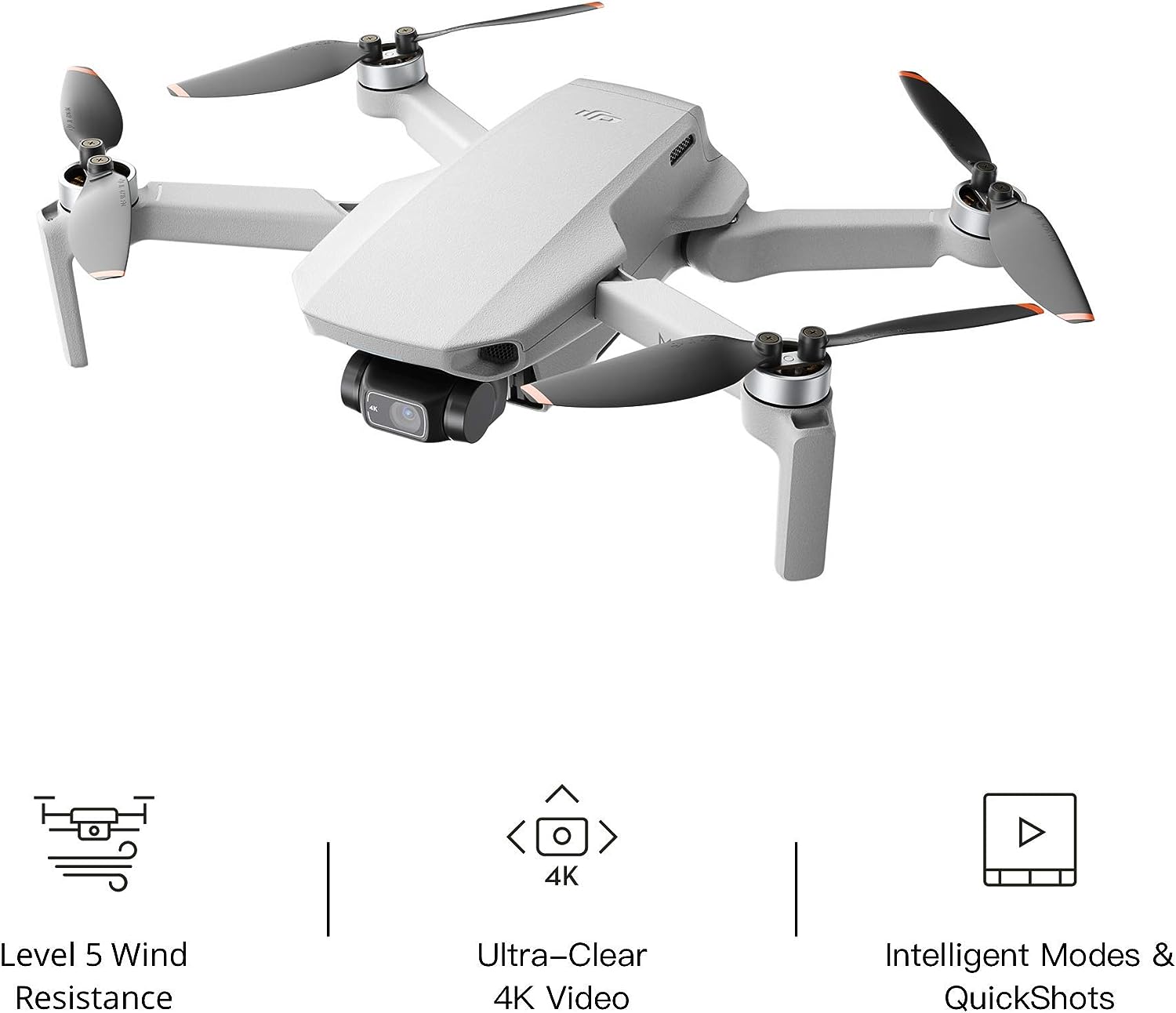 DJI Mini 2 Ultralight & Foldable Drone Quadcopter with Remote Controller - Gray (Renewed)