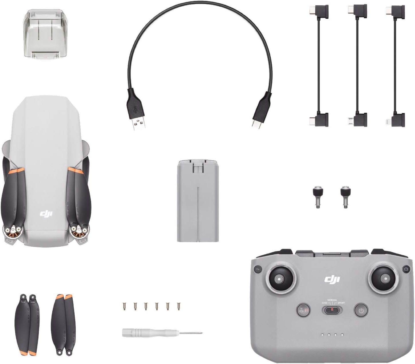 DJI Mini 2 Ultralight & Foldable Drone Quadcopter with Remote Controller - Gray (Renewed)