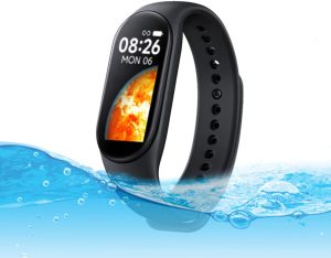 Fitness Tracker Waterproof Smart Watch, Blood Pressure, Pedometer for Walking, Heart Rate Monitor, Sleep & Calorie Step Tracker, Activity Step Counter, Running, Sport Workout for iOS & Android Phones
