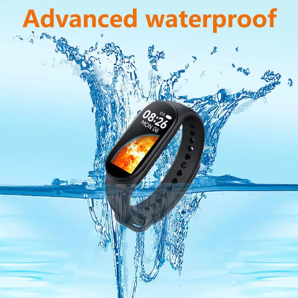 Fitness Tracker Waterproof Smart Watch, Blood Pressure, Pedometer for Walking, Heart Rate Monitor, Sleep & Calorie Step Tracker, Action Step Counter, Running, Sport Workout for iOS & Android Phones