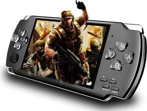 Handheld Game Console, Built-in 1200 Games 4.3’’ HD Screen Retro Gaming System, Support TV Output, Portable Rechargeable Game Console with Dual Joystick, Best Gift for Kids and Adult