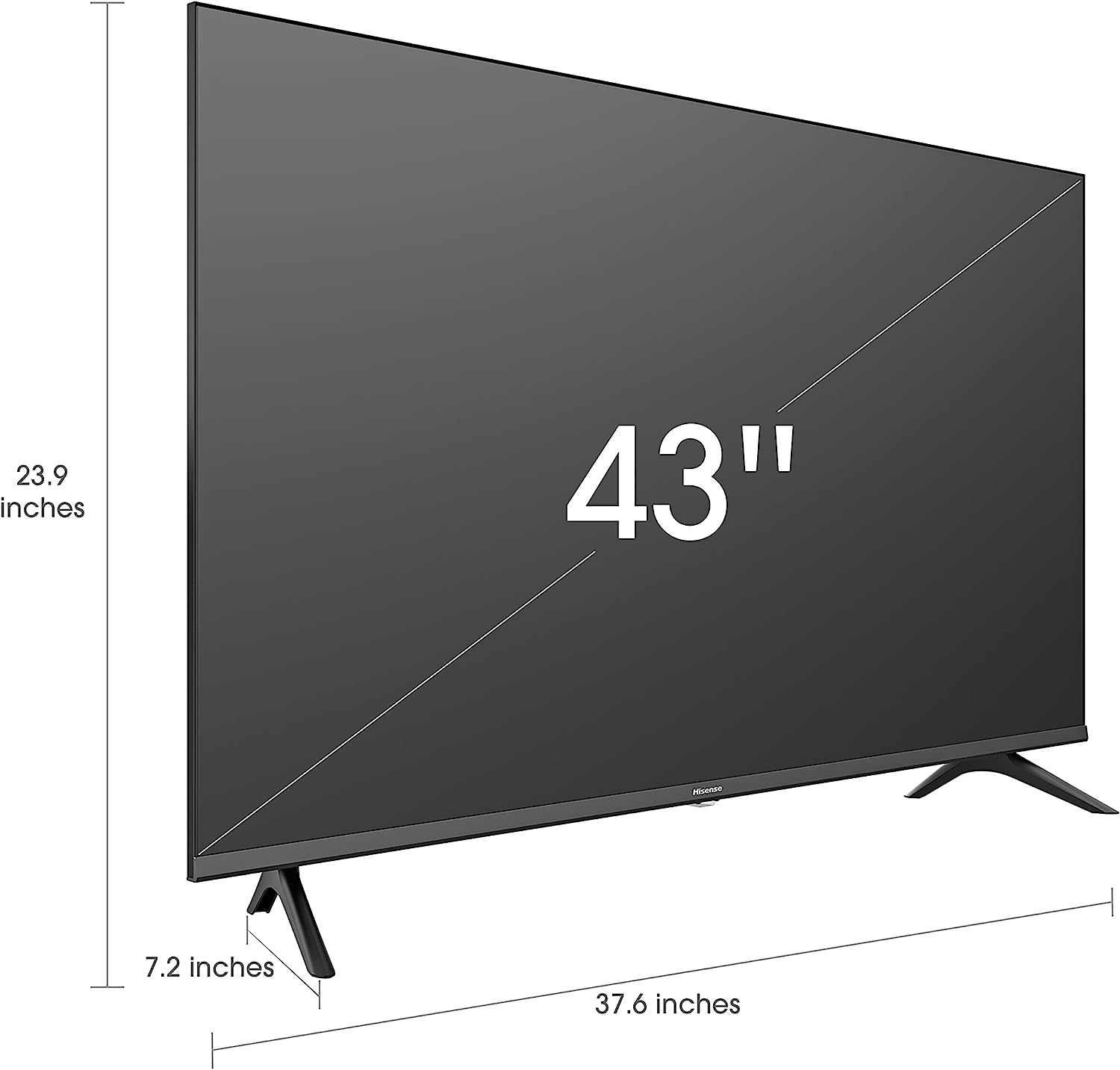 Hisense A4 Series 40-Inch Class FHD Smart Android TV with DTS Virtual X, Game & Sports Modes, Chromecast Built-in, Alexa Compatibility (40A4H, 2022 New Model) Black