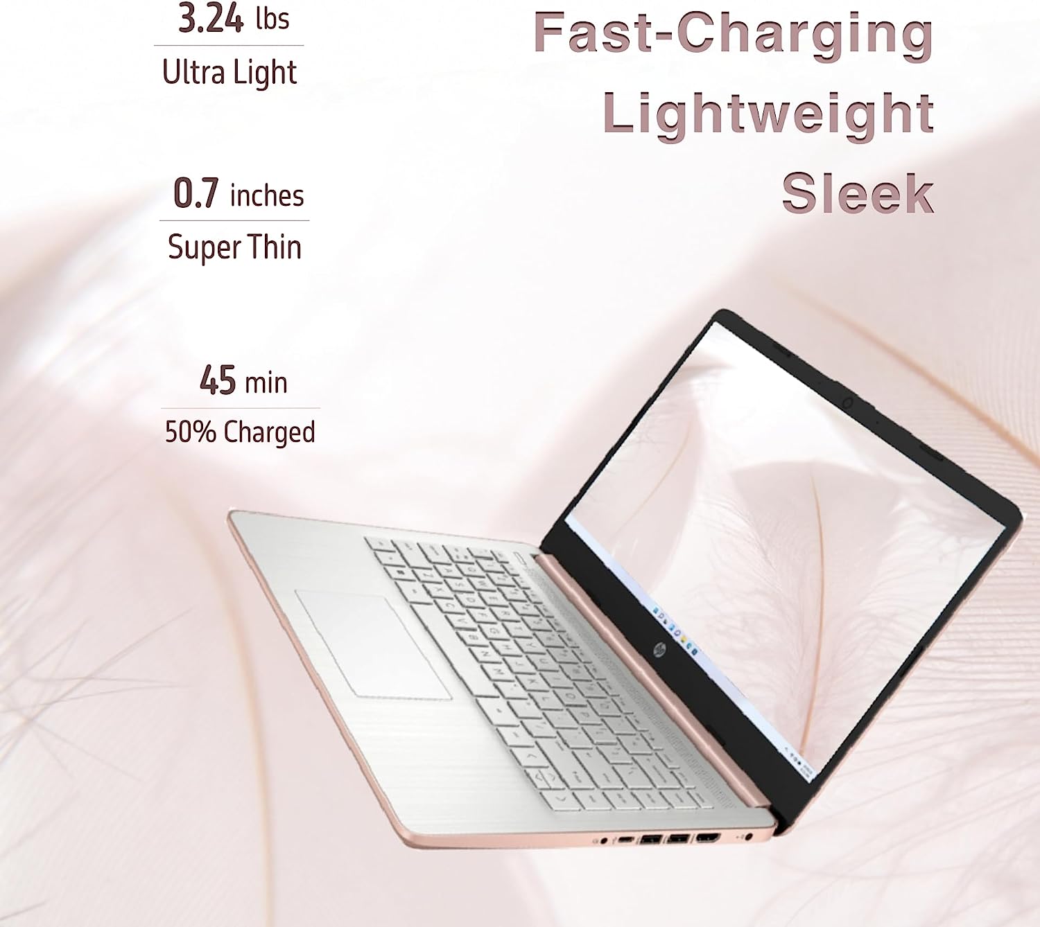 HP 2022 Stream 14'' HD Laptop, Intel Celeron N4020 Dual-core Processor, 4GB DDR4 RAM, 64GB eMMC, 1 Year Office 365, Webcam, HDMI, Windows 10S, White, 32GB SnowBell USB Card