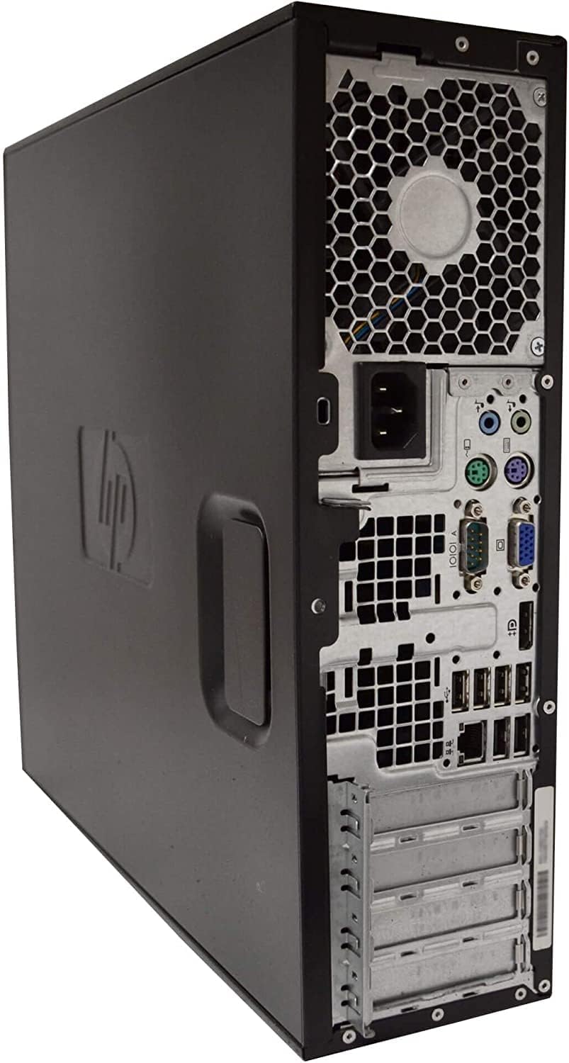 HP Elite Desktop PC Computer | Intel Quad-Core i5 | 8GB Ram | 1TB HDD | 24 Inch LCD Monitor (1080p HDMI), RGB Keyboard + Mouse | Desk Speakers | WiFi + Bluetooth | Windows 10 (Renewed)