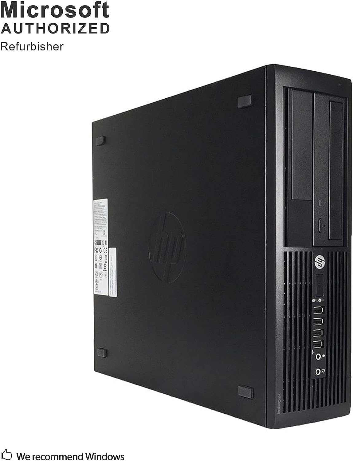 HP Elite Desktop PC Computer | Intel Quad-Core i5 | 8GB Ram | 1TB HDD | 24 Inch LCD Monitor (1080p HDMI), RGB Keyboard + Mouse | Desk Speakers | WiFi + Bluetooth | Windows 10 (Renewed)