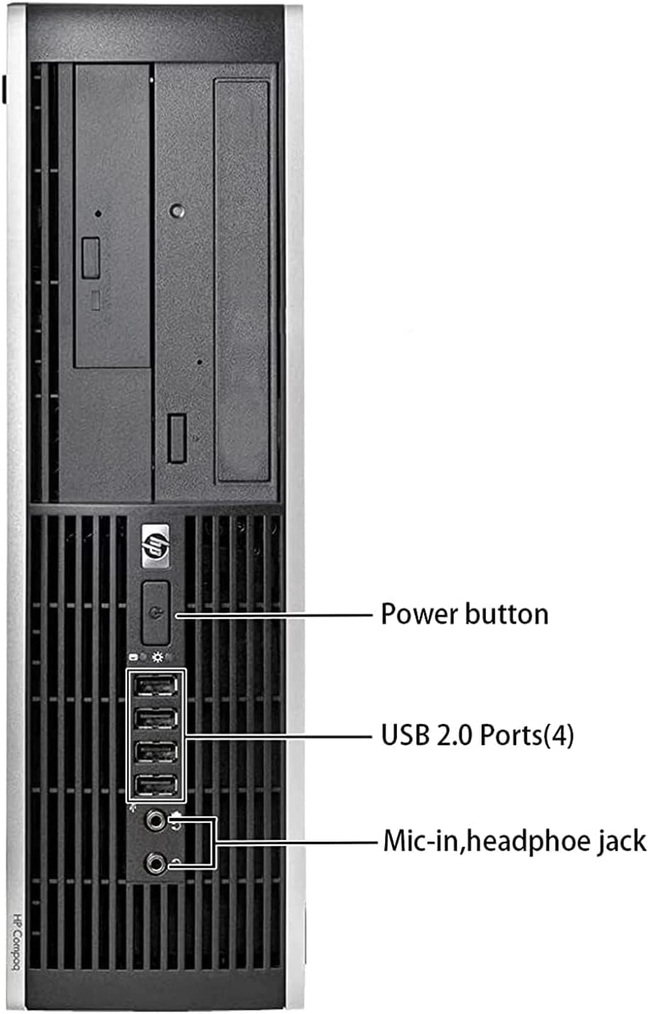 HP Elite Desktop PC Computer | Intel Quad-Core i5 | 8GB Ram | 1TB HDD | 24 Inch LCD Monitor (1080p HDMI), RGB Keyboard + Mouse | Desk Speakers | WiFi + Bluetooth | Windows 10 (Renewed)