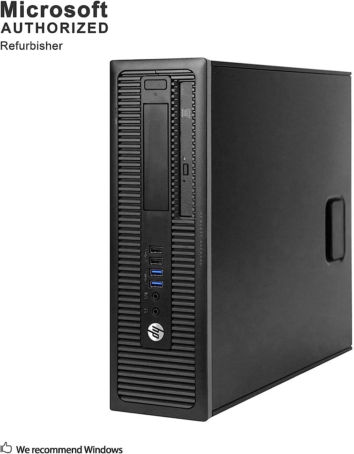 HP EliteDesk 800 G1 SFF High Performance Business Desktop Computer, Intel Quad Core i5-4590 upto 3.7GHz, 16GB RAM, 1TB HDD, 256GB SSD (boot), DVD, WiFi, Windows 10 Professional (Renewed)