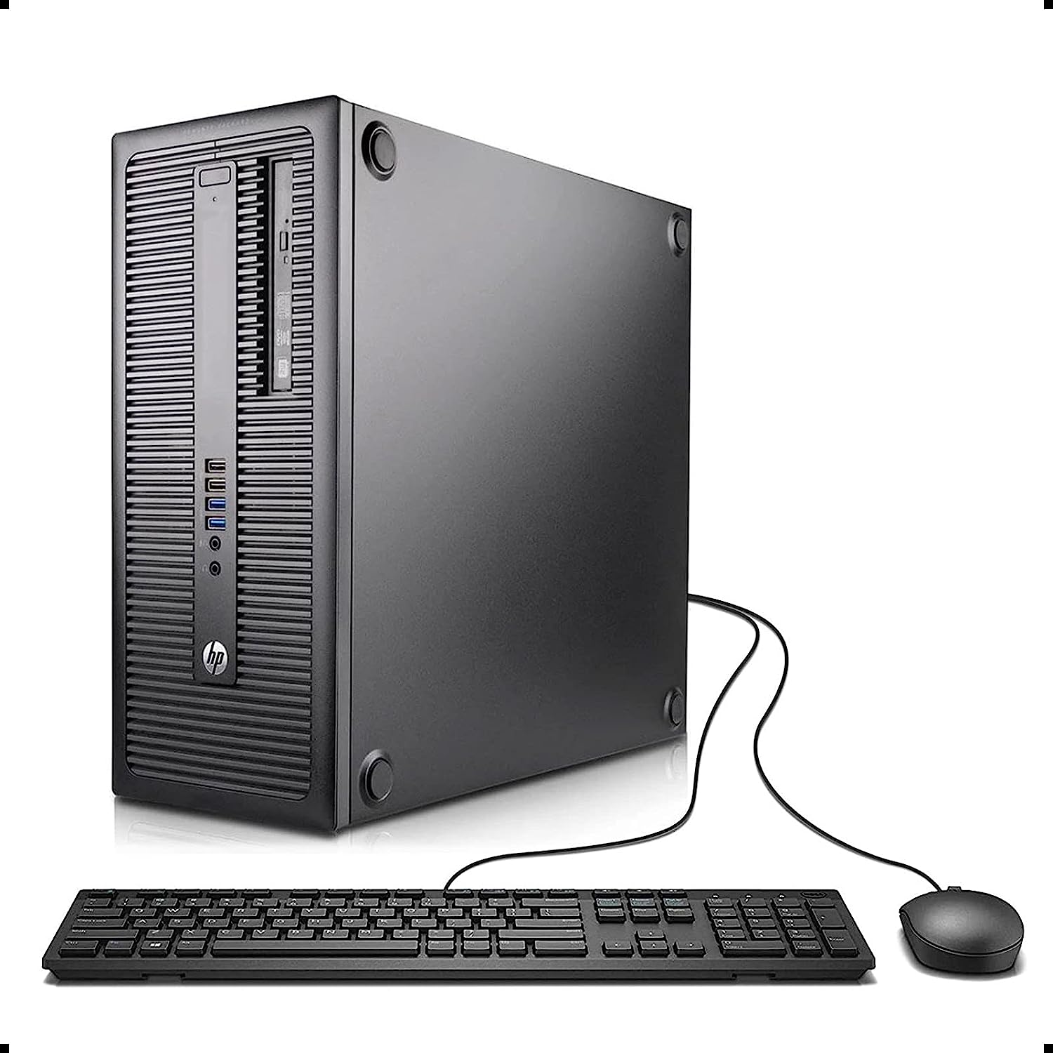 HP EliteDesk 800 G1 SFF High Performance Business Desktop Computer, Intel Quad Core i5-4590 upto 3.7GHz, 16GB RAM, 1TB HDD, 256GB SSD (boot), DVD, WiFi, Windows 10 Professional (Renewed)