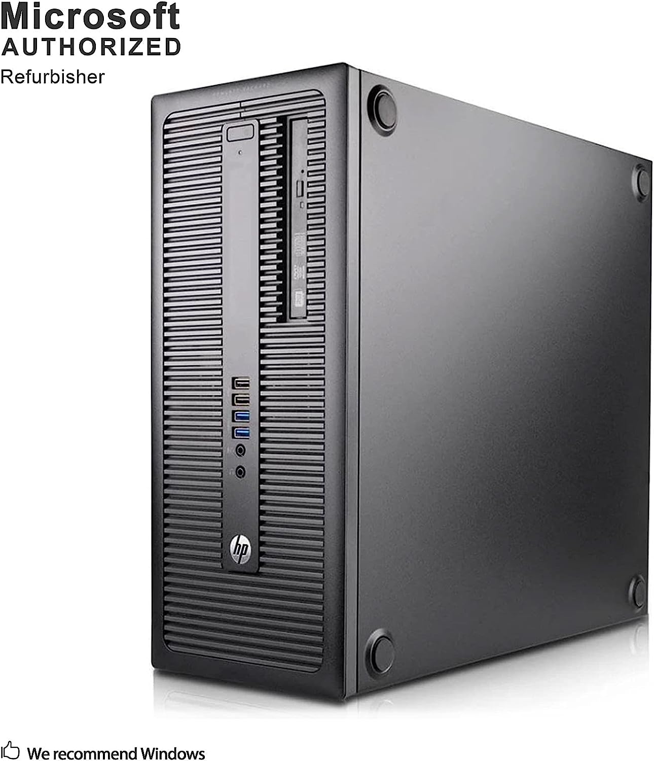 HP EliteDesk 800 G1 SFF High Performance Business Desktop Computer, Intel Quad Core i5-4590 upto 3.7GHz, 16GB RAM, 1TB HDD, 256GB SSD (boot), DVD, WiFi, Windows 10 Professional (Renewed)