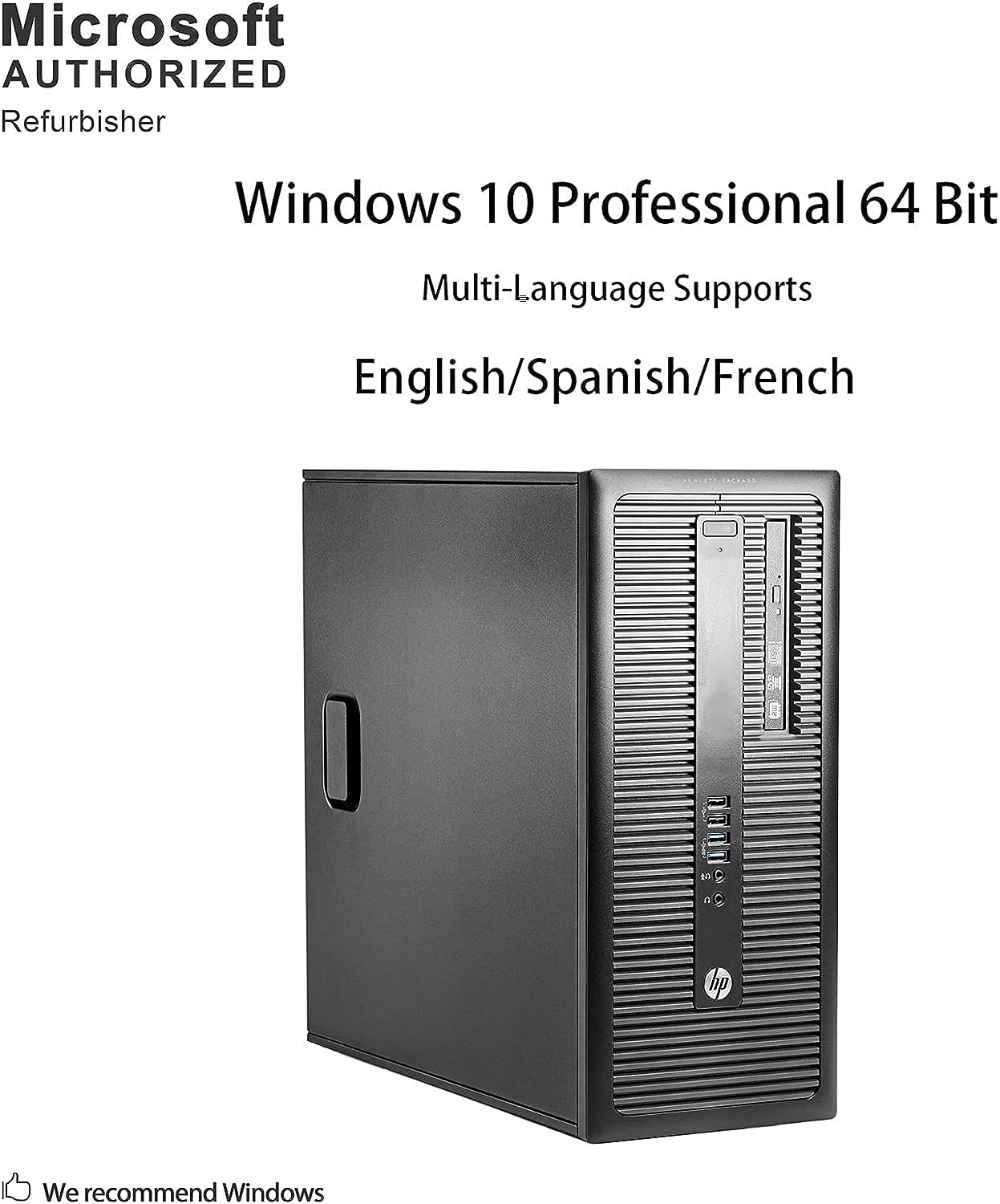 HP EliteDesk 800 G1 SFF High Performance Business Desktop Computer, Intel Quad Core i5-4590 upto 3.7GHz, 16GB RAM, 1TB HDD, 256GB SSD (boot), DVD, WiFi, Windows 10 Professional (Renewed)