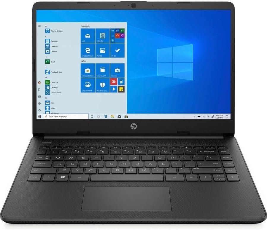 HP Stream 14-inch Laptop, Intel Celeron N4000, 4 GB RAM, 64 GB eMMC, Windows 10 Home in S Mode With Office 365 Personal For 1 Year (14-cb185nr, Royal Blue)