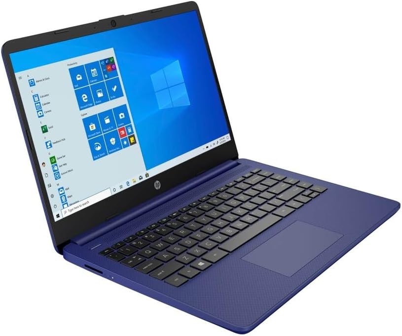 HP Stream 14-inch Laptop, Intel Celeron N4000, 4 GB RAM, 64 GB eMMC, Windows 10 Home in S Mode With Office 365 Personal For 1 Year (14-cb185nr, Royal Blue)
