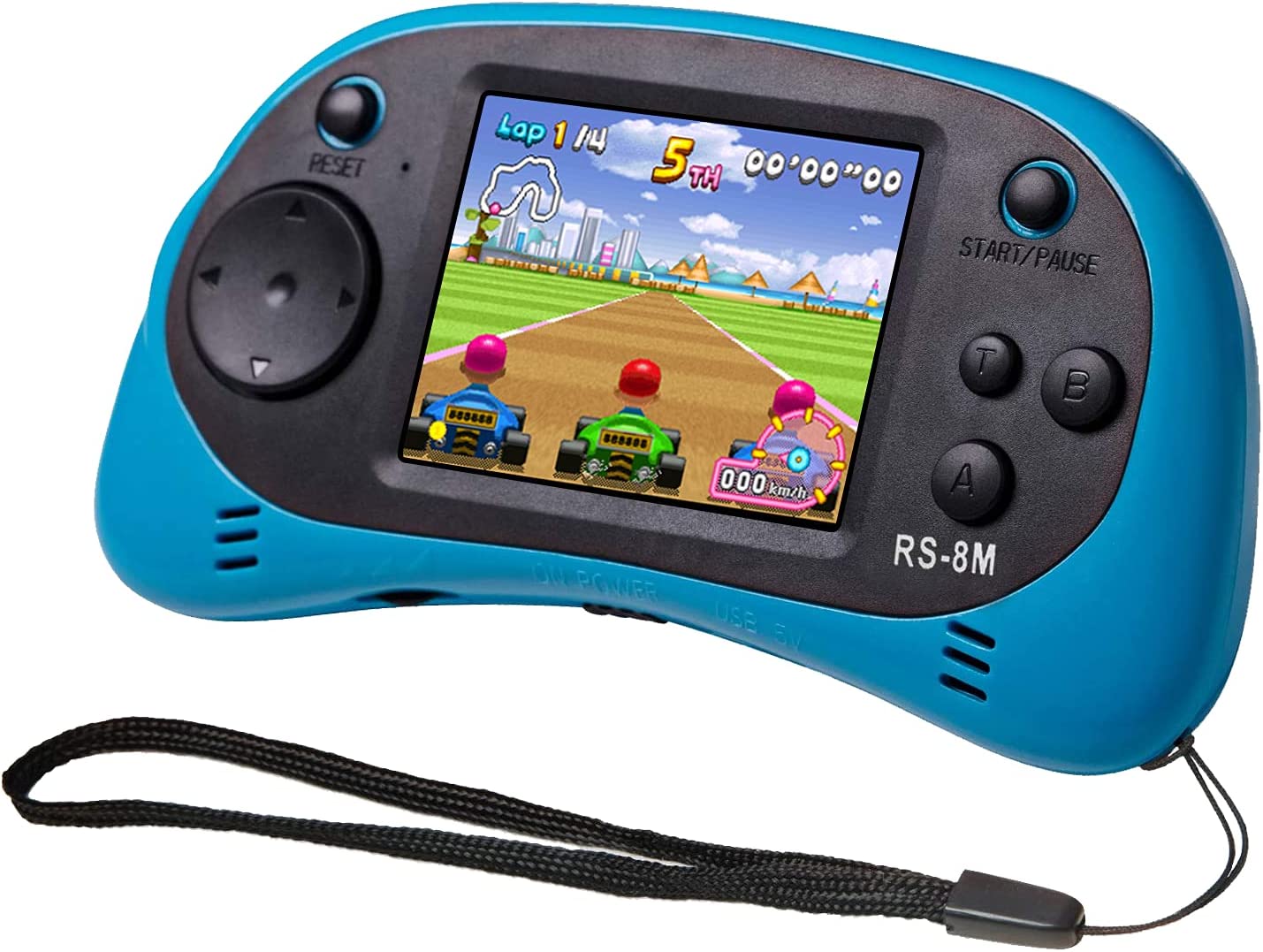 Kids Handheld Game Portable Video Game Player with 200 Games 16 Bit 2.5 Inch Screen Mini Retro Electronic Game Machine ,Best Gift for Kid (Blue)