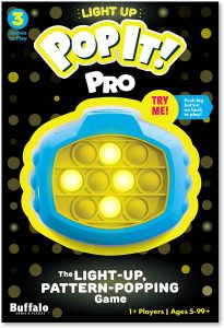 POP IT! GOES Electric! – The Addictive Bubble Popping Classic Meets Fast Fun Electronic Gaming! POP IT PRO is The Genuine Original Electronic Bubble Popping Game! | Patent Pending.