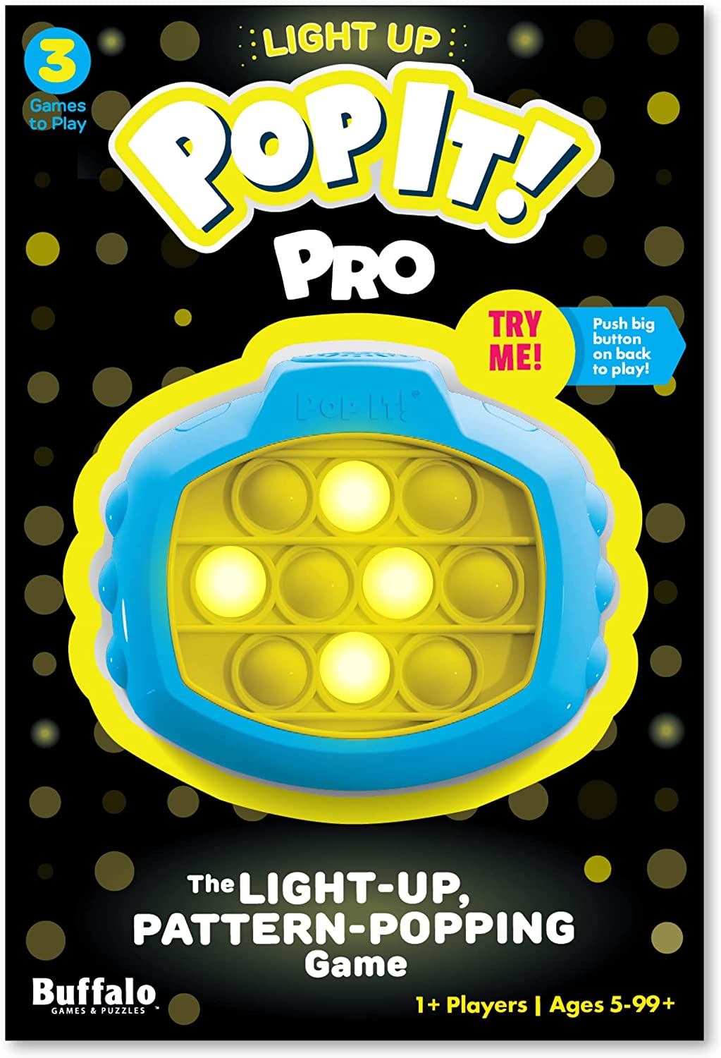 POP IT! GOES Electric! - The Addictive Bubble Popping Classic Meets Fast Fun Electronic Gaming! POP IT PRO is The Genuine Original Electronic Bubble Popping Game! | Patent Pending.