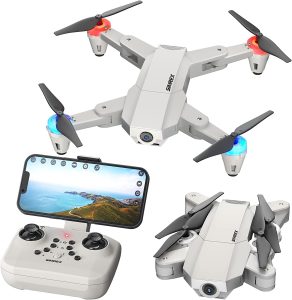 SIMREX X500 mini Drone Optical Flow Positioning RC Quadcopter with 720P HD Camera, Altitude Hold Headless Mode, Foldable FPV Drones WiFi Live Video 3D Flips Easy Fly Steady for Learning Black