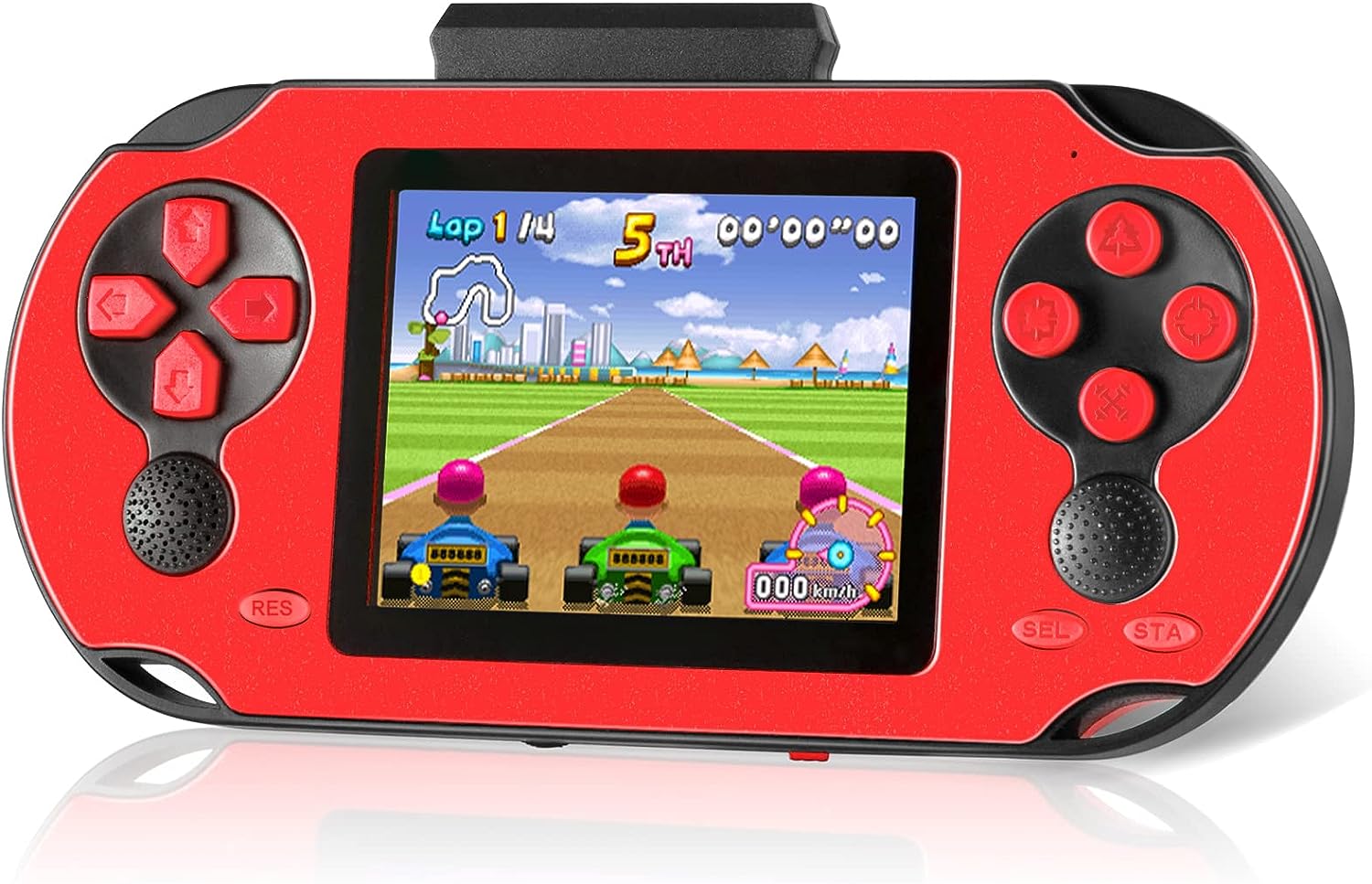 TaddToy 16 Bit Handheld Game Console for Kids Adults, 3.0'' Large Screen Preloaded 230 HD Classic Retro Video Games with USB Rechargeable Battery & 3 Game Cartridges for Birthday Gift for Kids 4-12