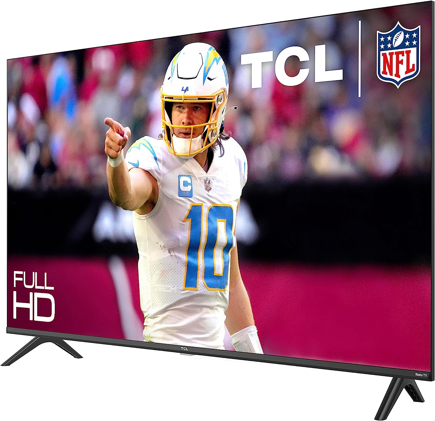 TCL 40-Inch Class S3 1080p LED Smart TV with Roku TV (40S350R, 2023 Template), Compatible with Alexa, Google Assistant, and Apple HomeKit Compatibility, Streaming FHD Television