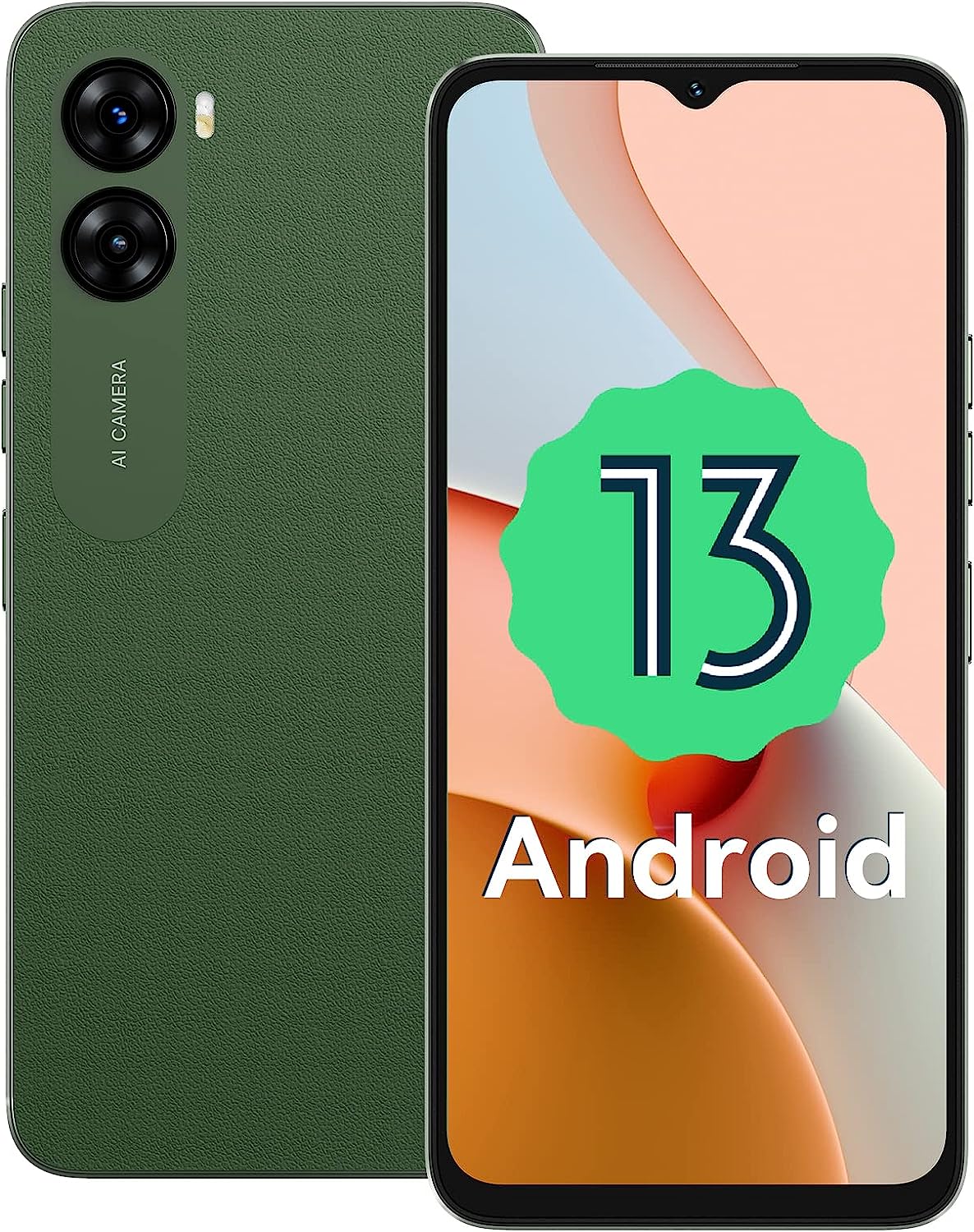 UMIDIGI Unlocked Smartphones G3, Android 13 Unlocked Smartphone, Dual Sim 4G LTE Mobile Phone, 4/64GB(1TBG Expandable), 6.52