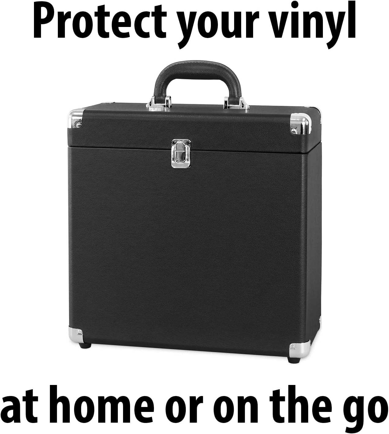 Victrola Vintage 3-Speed Bluetooth Portable Suitcase Report Player with Built-in Speakers | Upgraded Turntable Audio Sound| Includes Extra Stylus | Black, Prototype Number: VSC-550BT-BK, 1SFA