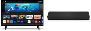 VIZIO 24-inch D-Series FHD LED Smart TV w/Bluetooth Headphone Capable, AMD FreeSync & Alexa Compatibility, D24fM-K01, 2023 Model