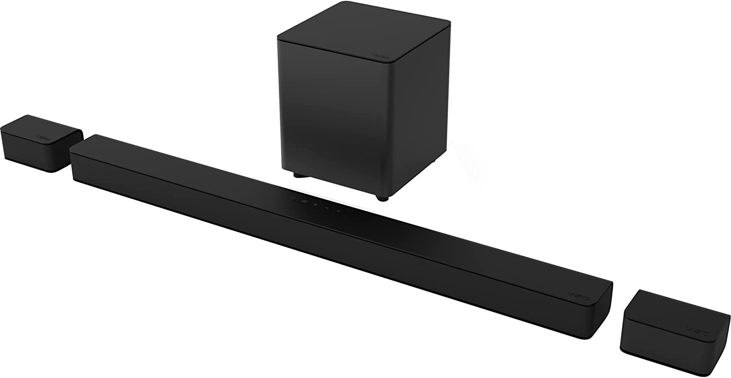 VIZIO V-Series 5.1 Home Theater Sound Bar with Dolby Audio, Bluetooth, Wireless Subwoofer, Voice Assistant Compatible, Includes Remote Control - V51x-J6