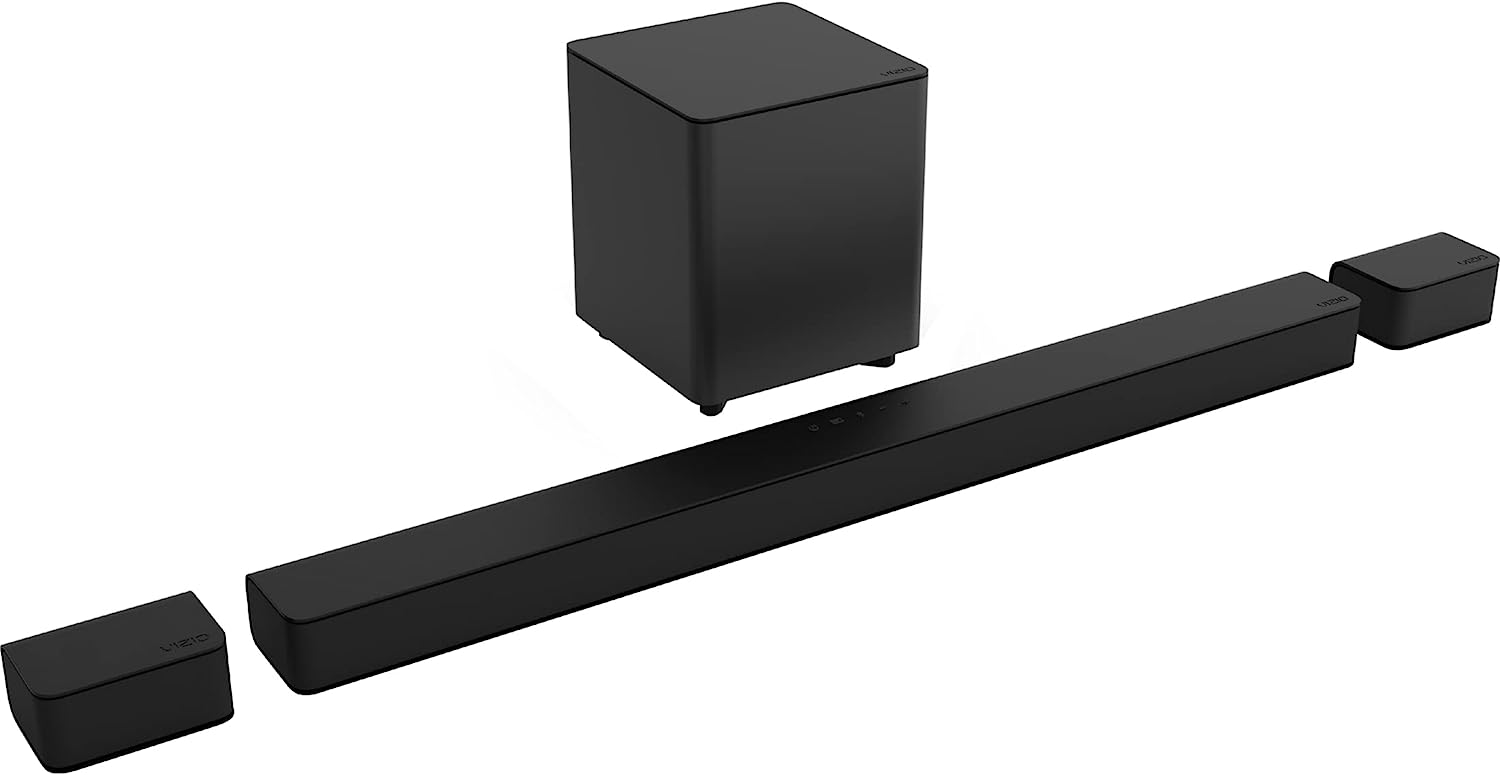 VIZIO V-Series 5.1 Home Theater Sound Bar with Dolby Audio, Bluetooth, Wireless Subwoofer, Voice Assistant Compatible, Includes Remote Command - V51x-J6