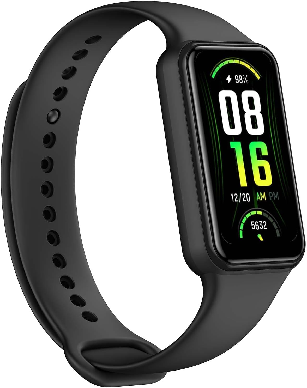 Amazfit Band 7 Fitness & Health Tracker for Women Men, 18-Day Battery Life, ALEXA Built-in, 1.47”AMOLED Display, Heart Rate & SpO₂ Monitoring, 120 Sports Modes, 5 ATM Water Resistant, Black