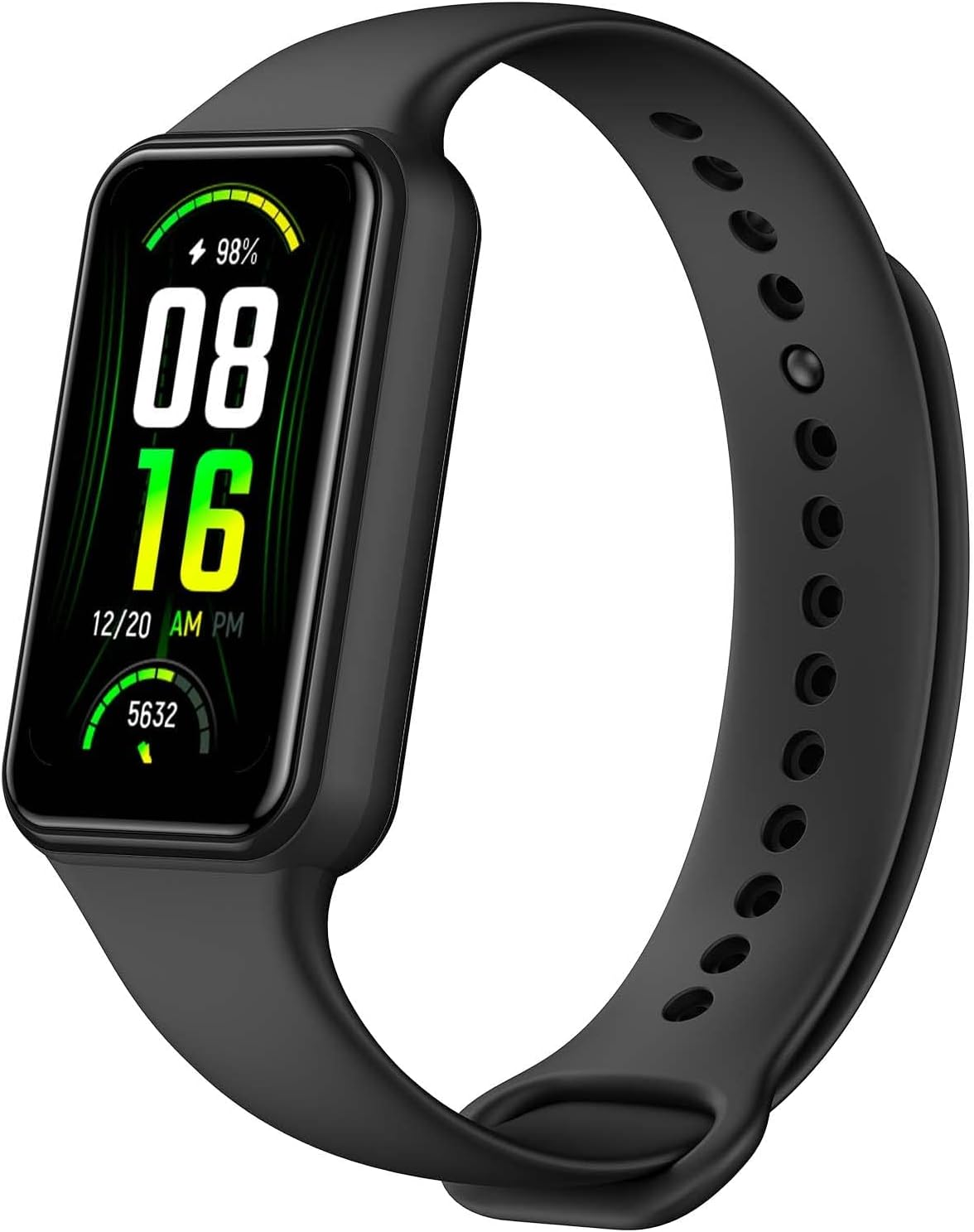 Amazfit Band 7 Fitness & Health Tracker for Women Men, 18-Day Battery Life, ALEXA Built-in, 1.47”AMOLED Display, Heart Rate & SpO₂ Monitoring, 120 Sports Modes, 5 ATM Water Resistant, Black