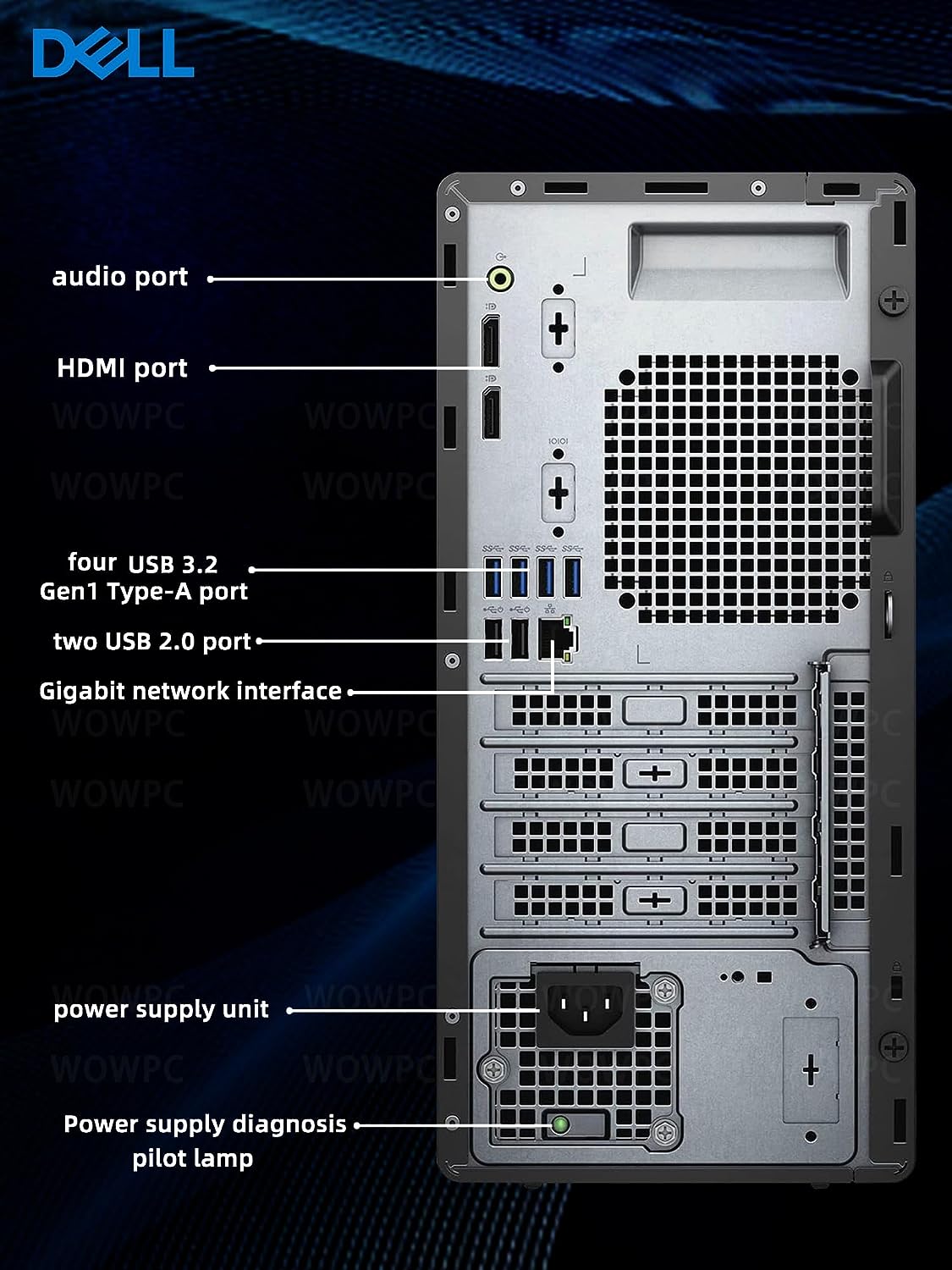 Dell Optiplex 3000 Business Tower Desktop Computer, Intel 4-Core Processor(Up to 4.4Ghz), 16GB DDR4 RAM, 256GB SSD + 1TB HDD, WiFi, DVD-RW, 2X DP(2-Monitor Support 4K), 8X USB Ports, Windows 11 Pro