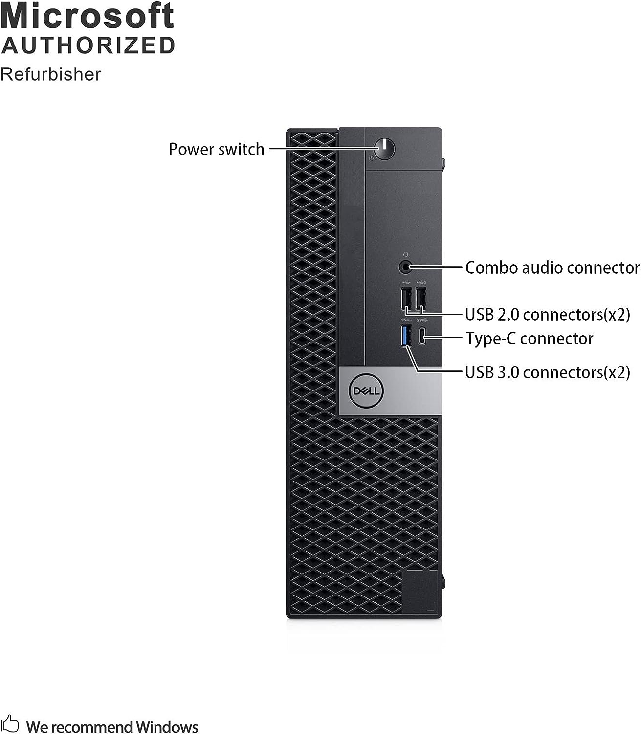 Dell Optiplex 7050 SFF Desktop PC Intel i7-7700 4-Cores 3.60GHz 32GB DDR4 1TB SSD WiFi BT HDMI Duel Monitor Support Windows 10 Pro Excellent Condition(Renewed)