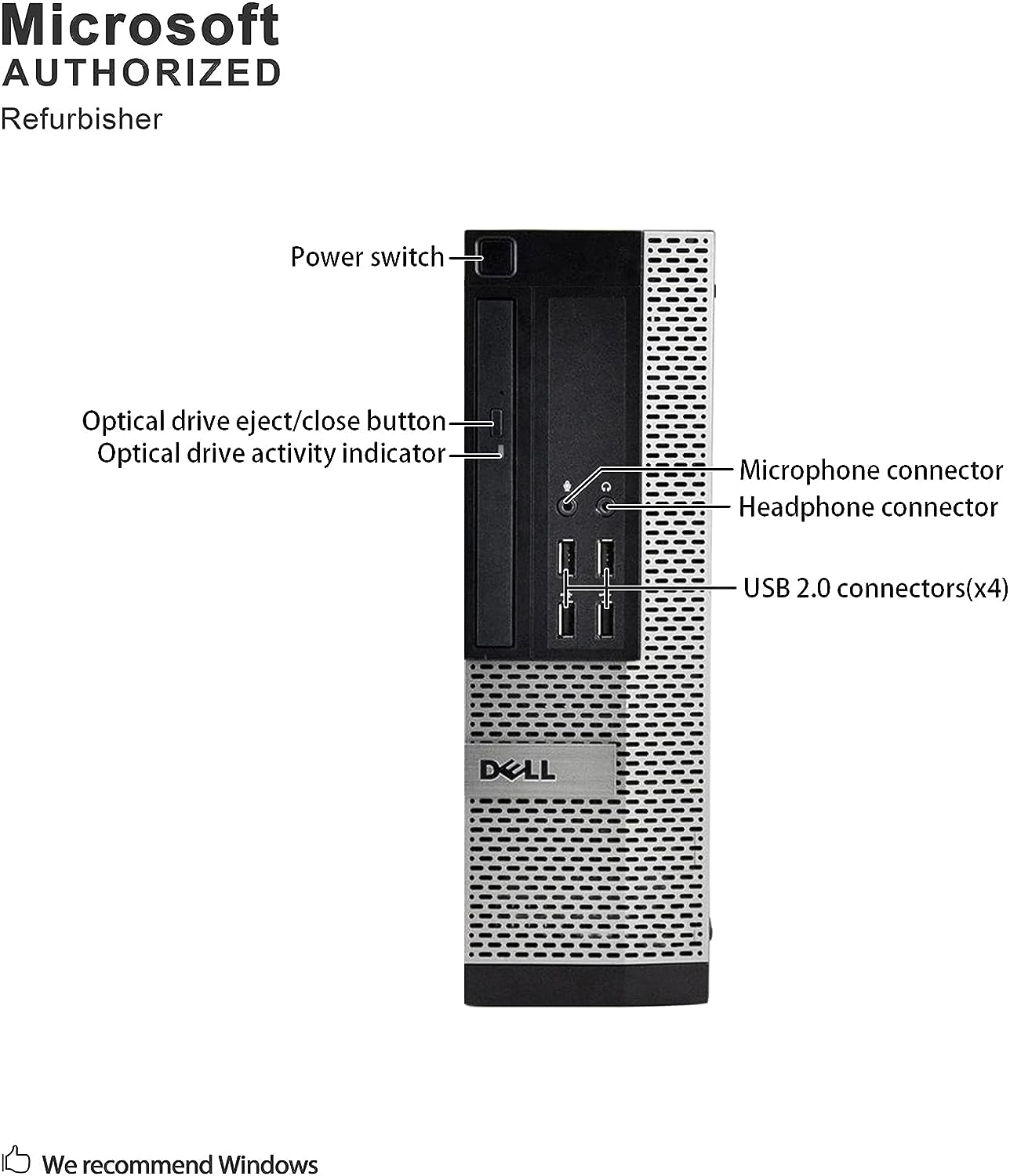 Dell Optiplex 790 Core i5 3.1GHz, 1TB Hard Drive, 16GB Memory, Windows 10 x64, Dual 19 Monitors (Renewed)