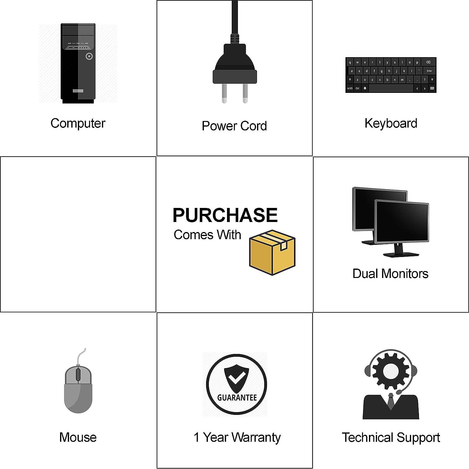 Dell Optiplex 790 Core i5 3.1GHz, 1TB Hard Drive, 16GB Memory, Windows 10 x64, Dual 19 Monitors (Renewed)