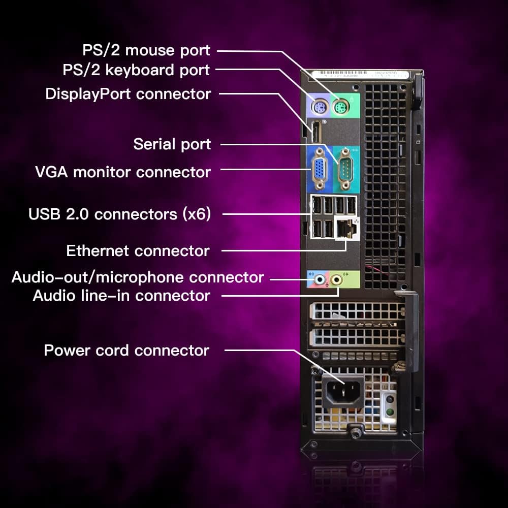 Dell OptiPlex RGB Desktop Computer PC, Intel Core i7 up to 3.8GHz, 16G RAM, 512G SSD, New 22 inch FHD LED Monitor, RGB Keyboard and Mouse, RGB BT Sound Bar, Webcam, WiFi, BT 5.0, W10P64 (Renewed)