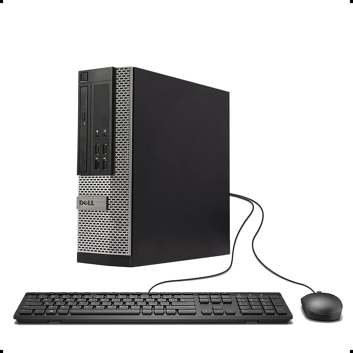 Dell OptiPlex RGB Desktop Computer PC, Intel Core i7 up to 3.8GHz, 16G RAM, 512G SSD, New 22 inch FHD LED Monitor, RGB Keyboard and Mouse, RGB BT Sound Bar, Webcam, WiFi, BT 5.0, W10P64 (Renewed)