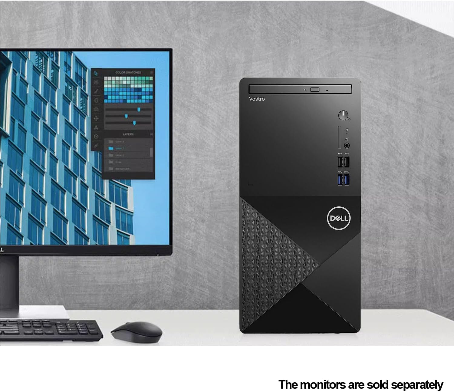 Dell Vostro 3910 Business Desktop Computer, 12th Gen Intel 4-Core Processor(Up to 4.3Ghz), 16GB DDR4 RAM, 1TB NVMe SSD, WiFi 6, DVD-RW, Display Port, HDMI, SD Card Reader, Windows 11 Pro