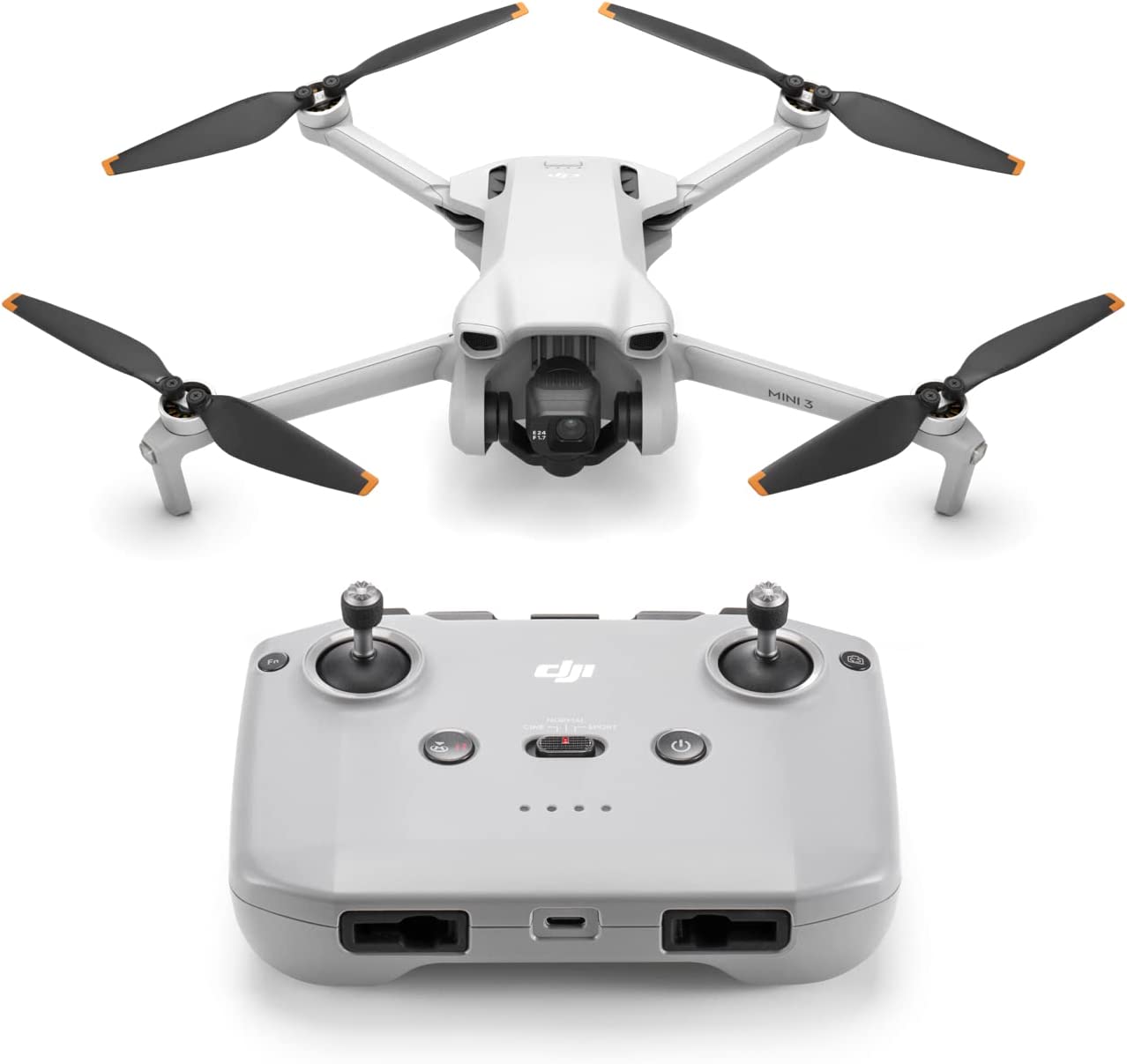 DJI Mini 3 (DJI RC) – Lightweight and Foldable Mini Camera Drone with 4K HDR Video, 38-min Flight Time, True Vertical Shooting, and Intelligent Features