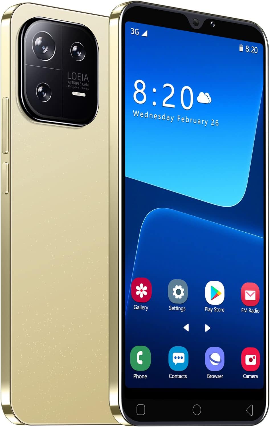 F2FTlk Cheap Mobile Phones，M13Pro 5.0“ Android 8.1 Smartphone, 16GB ROM(Extendable to 128GB,Dual SIM Dual Camera, WiFi,Bluetooth,GPS Basic Cell Phones (M13Pro-Blue)