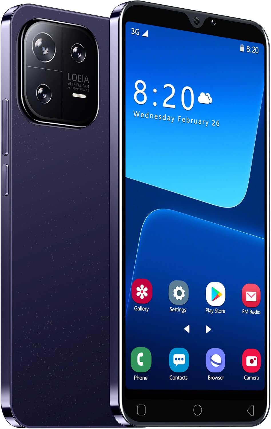 F2FTlk Cheap Mobile Phones，M13Pro 5.0“ Android 8.1 Smartphone, 16GB ROM(Extendable to 128GB,Dual SIM Dual Camera, WiFi,Bluetooth,GPS Basic Cell Phones (M13Pro-Blue)