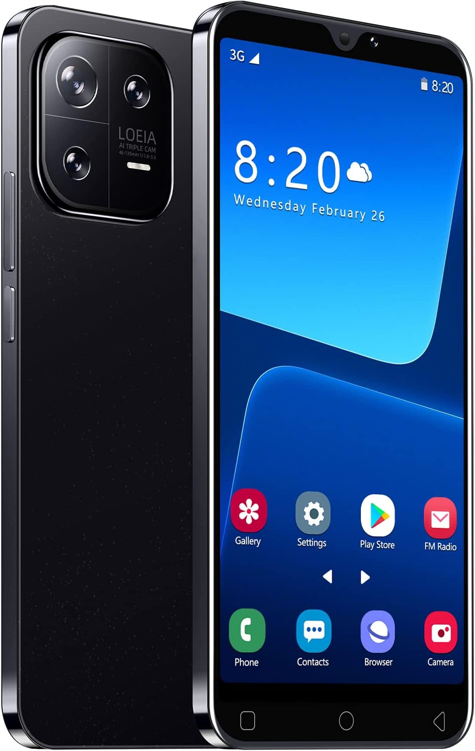 F2FTlk Cheap Mobile Phones，M13Pro 5.0“ Android 8.1 Smartphone, 16GB ROM(Extendable to 128GB,Dual SIM Dual Camera, WiFi,Bluetooth,GPS Basic Cell Phones (M13Pro-Blue)
