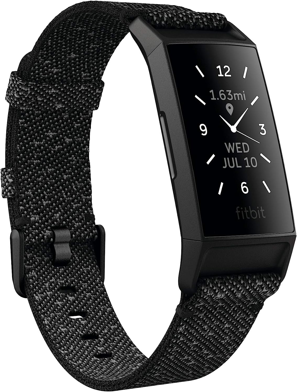 Fitbit Charge 4 Special Edition Fitness and Activity Tracker with Built-in GPS, Heart Rate, Sleep & Swim Tracking, Black/Granite Reflective, One Size (S &L Bands Included)