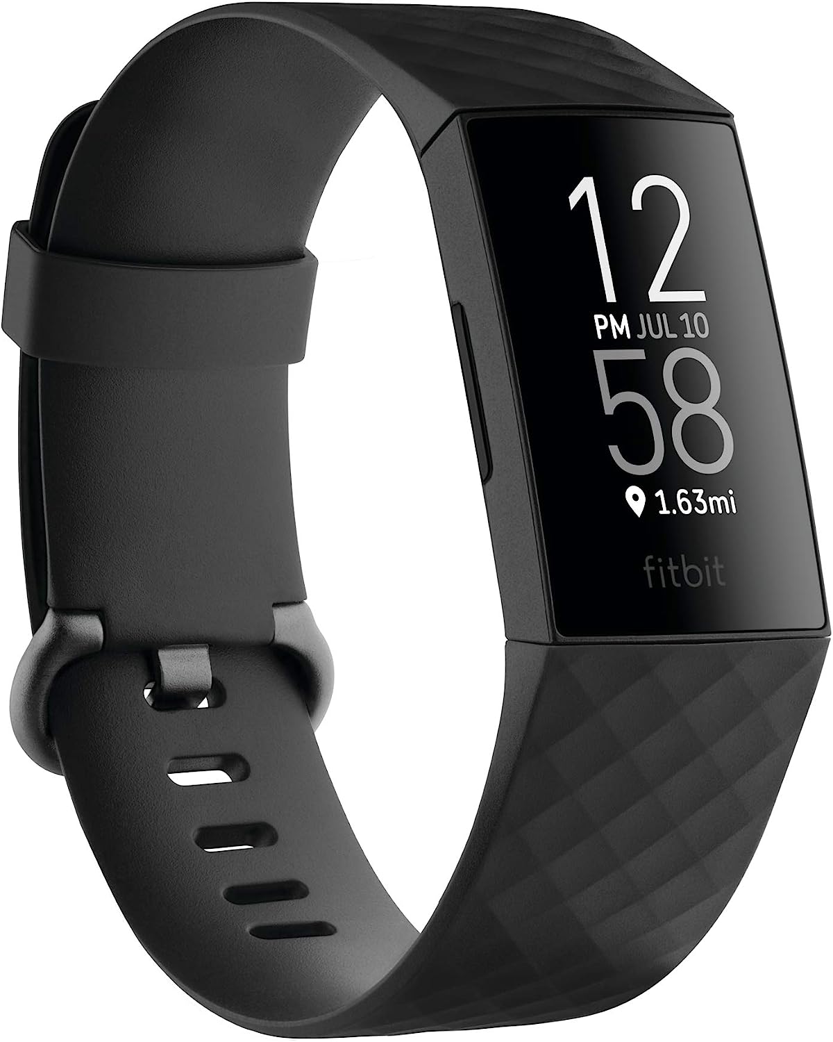 Fitbit Charge 4 Special Edition Fitness and Activity Tracker with Built-in GPS, Heart Rate, Sleep & Swim Tracking, Black/Granite Reflective, One Size (S &L Bands Included)